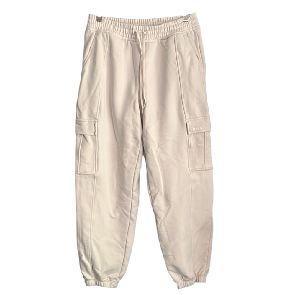 Athleta Forever Fleece High Rise Cargo Jogger Size Medium - Picture 4 of 6